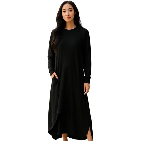 2/$30 Zara Trafaluc Black Lantern Hem Long Sleeve Dress – Size Small - Picture 1 of 10